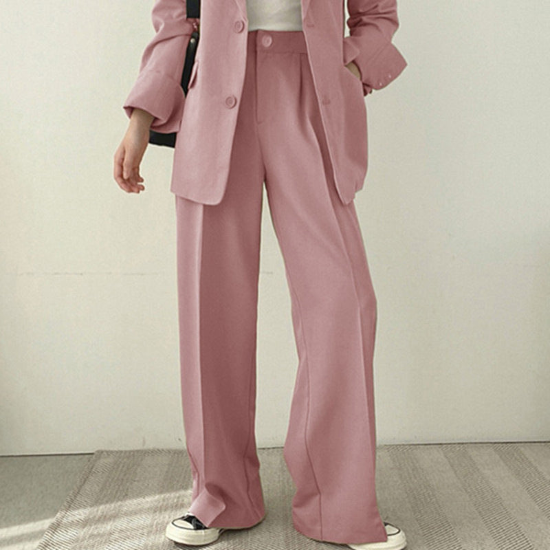Pink Suit Jacket Spring Autumn Women's Design Sense Niche
