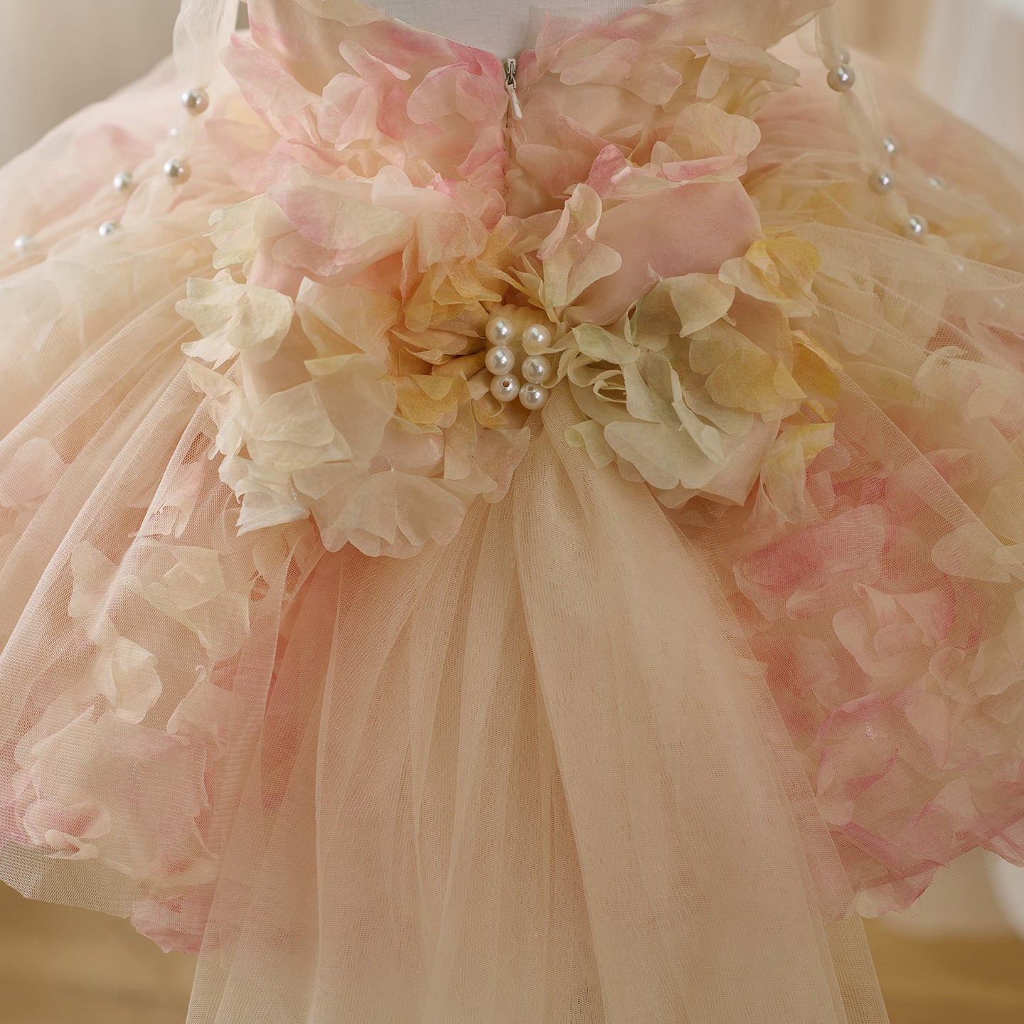 Robe pour enfant avec écharpe contrastée, style Mori, parapluie, princesse, pour fille