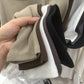 Solid Color Square Collar Bottoming Shirt Long Sleeve