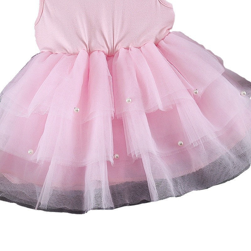 Girls' Ballet Pettiskirt Patchwork Tulle Skirt