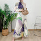 Women's Corn Top Pleated Skirt Suit