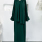 Spring And Summer New Headscarf Robe Two-piece Set