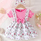Embroidered Flowers Holiday Party Dress Girl