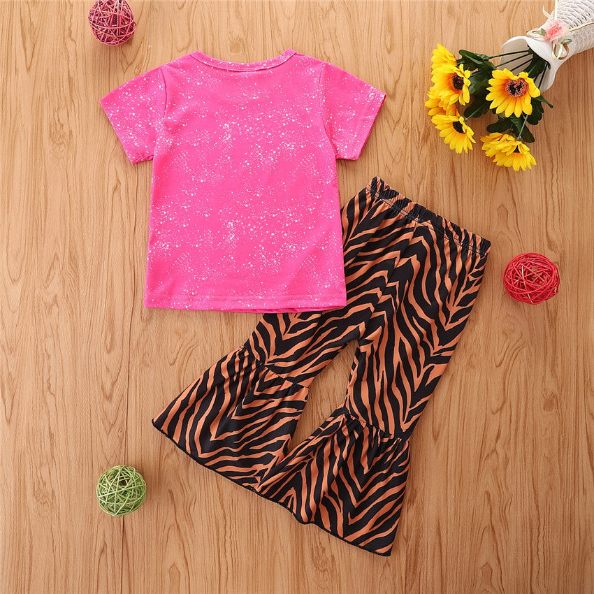 Ensemble d'été pour filles avec short à manches courtes
