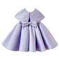 Fashion Satin Purple Girls Dress