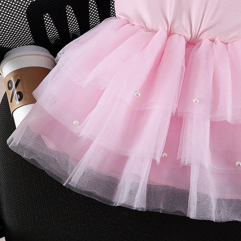 Girls' Ballet Pettiskirt Patchwork Tulle Skirt