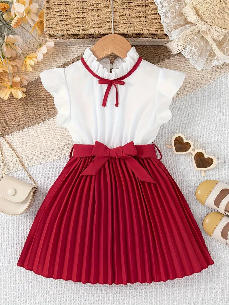 Embroidered Flowers Holiday Party Dress Girl