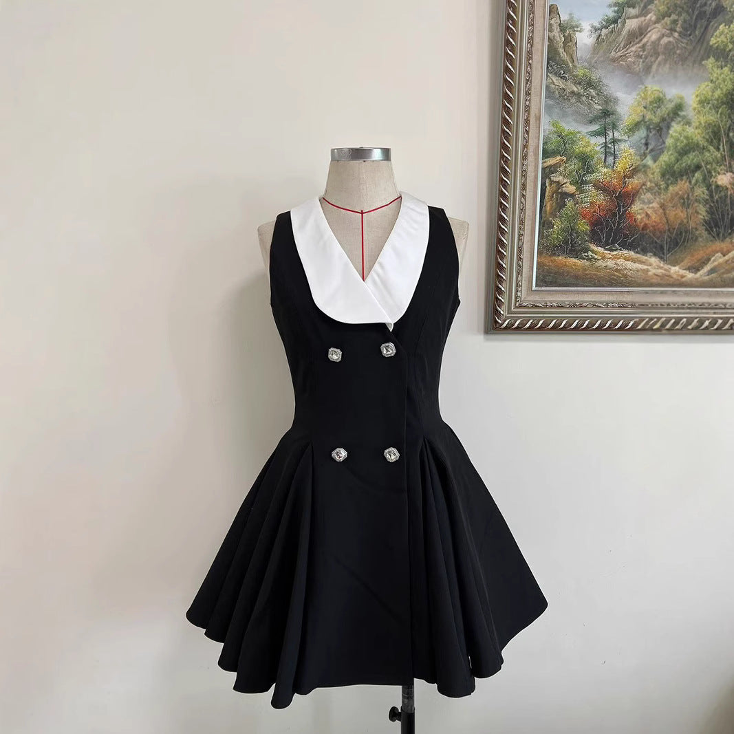 Robe moulante à revers et taille drapée, style vintage, robe élégante pour femme