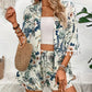 Shirt Beach Pants Suit Printed Tassel Short Two-piece Set