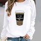 Pull col rond à motif imprimé XINGX