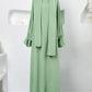 Spring And Summer New Headscarf Robe Two-piece Set