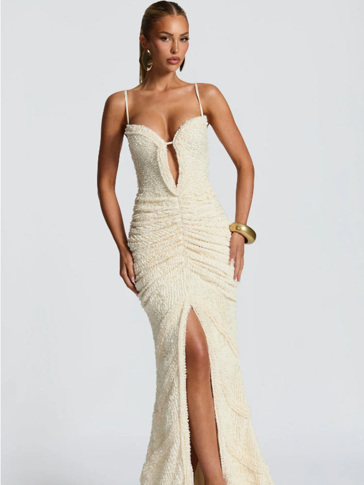 Female Solid Color Fashion Special Dress