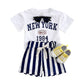 Children's Summer T-shirt Suit Letter Printing