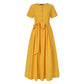 Women's Summer Short Sleeve Long Shirt Dress