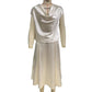 European And American Style Artificial Silk Short Sleeve Skirt Suit