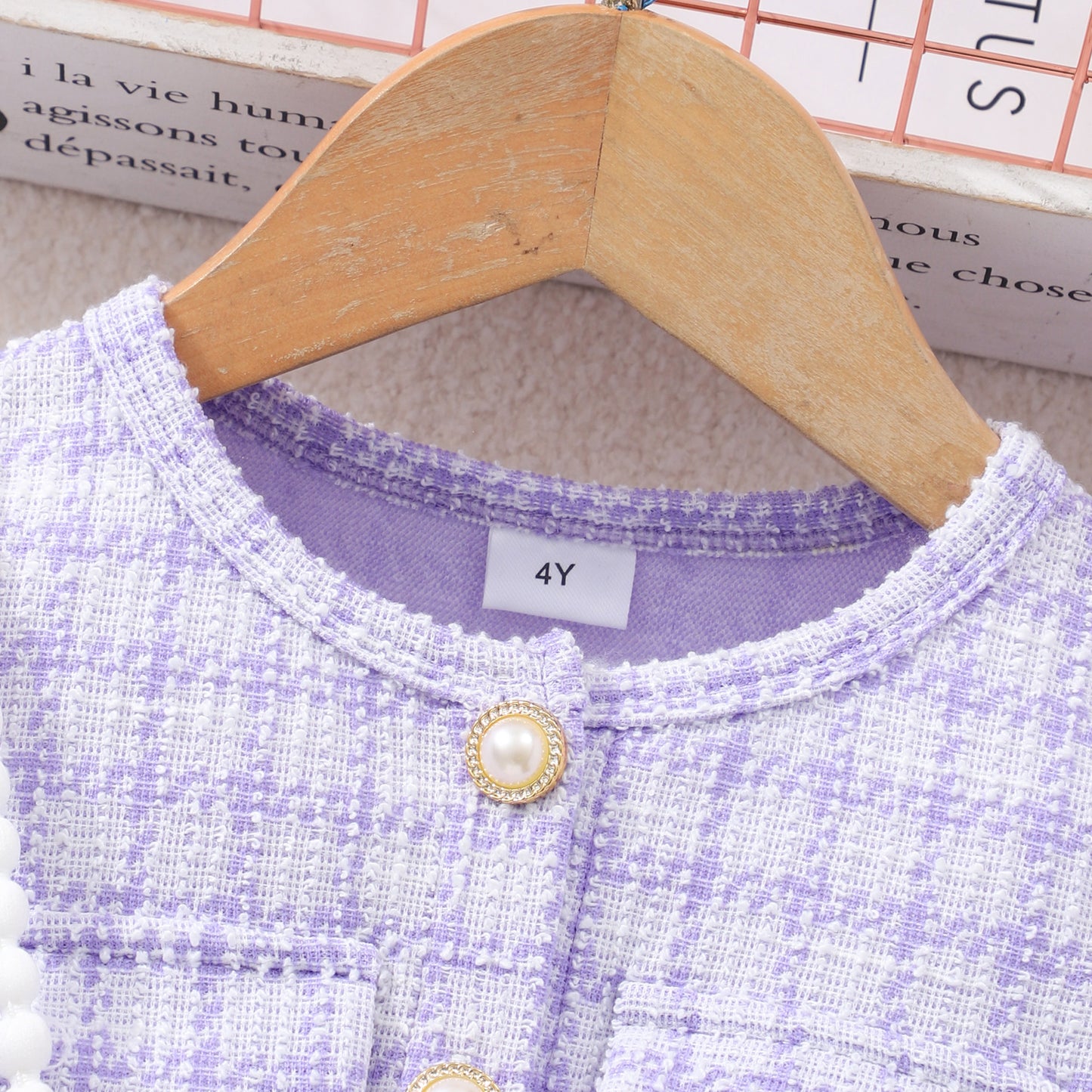 Robe en maille à manches longues Lady Star pour fille