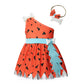 Sleeveless Mesh Dress And Hairband Two-piece Children's Clothing