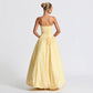 Women's Fashion Temperament Pure Color Sling Dress