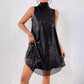 Women's Fashion Sequin Shiny Sleeveless Pullover Dress