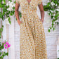 Women's Printed Pocket Bohemian V-neck Dress