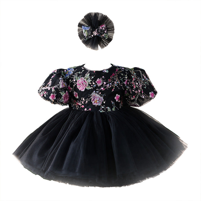 Original Huayang Puff Sleeve Puffy Gauze Princess Dress