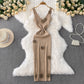 Fan Slim-fit Slimming Sheath Long Skirt