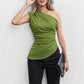 Spring New Elegant Elegant Crossbody Vest Slim Top