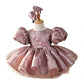 Robe de princesse en polyester pour fille, années