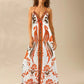 Women's Floral Print Sling Holiday Style Dress