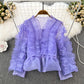 Retro Temperamental Fairy Loose V-neck Flounce Shirt For Women