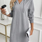 Slim-fit Hood Long Sleeve Dress Women's