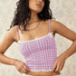 Multicolor Bow Lace Y2g Fashion Tops