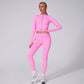 High Waist Houndstooth Yoga Suit Sports Fashion