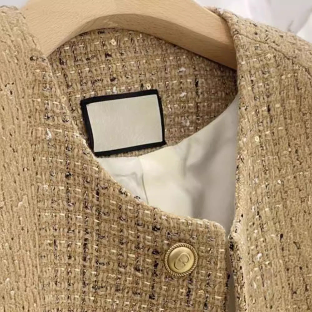 Manteau court de style classique pour femme