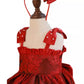 Red Zhuazhou Clothes Fashionable New Girls' Braces Skirt