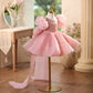 Children's Sequined Formal Dress Puff Sleeve Flower Girl Wedding Princess Dress
