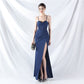 Female Solid Color High-end Camisole Evening Dress