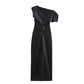 Robe verticale élégante en cuir artificiel à la mode