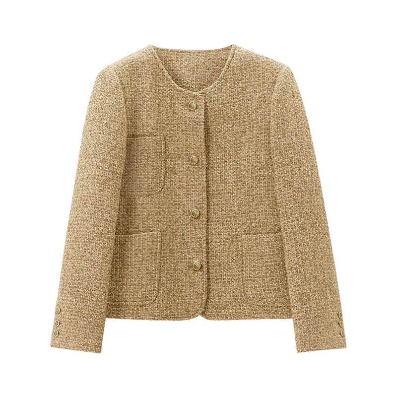 Manteau court de style classique pour femme