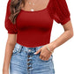 Fashionable See-through Slim Patchwork Short Sleeve