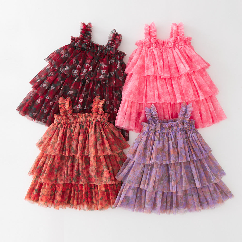 New Children's Cake Princess Girls' Chiffon Skirt