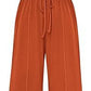 Trousers Elastic Waist Loose-fitting Sleeveless Shirt Suit