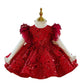 Robe de princesse rouge pour fille