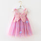 Children's Fashion Personality Rainbow Mesh Dress