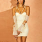 Women's Hollow-out Slim-fit Solid Color Sling Dress
