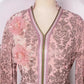 Gilding Flower Decoration Long Sleeve Dress Women