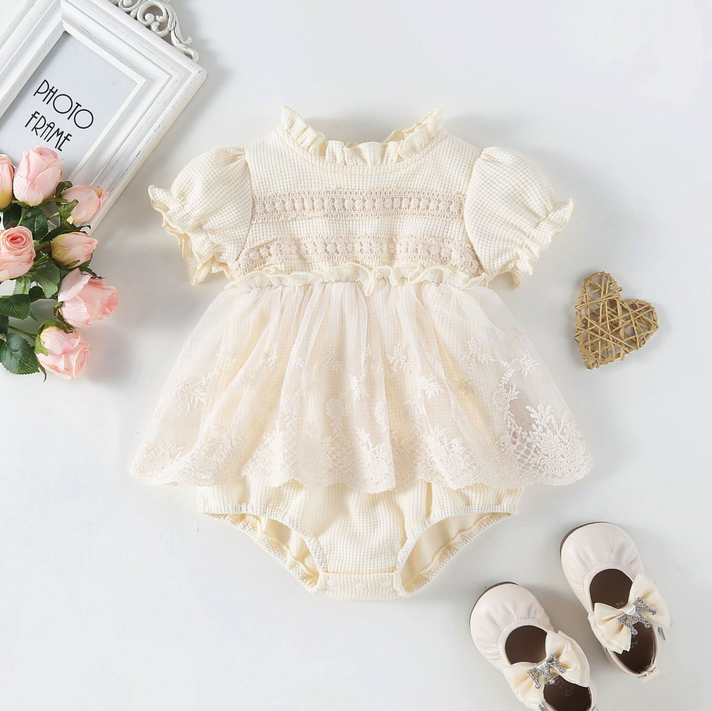 Round Neck Fashionable Skirt Romper All-matching Outwear