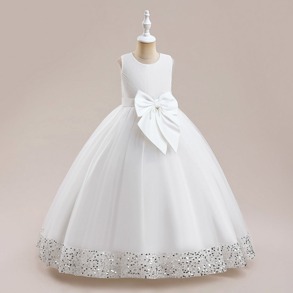 New Sequins Children's Mesh Dress