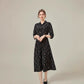 Floral Mid-length Shirt Silk Dress