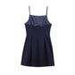 European And American Style Pleated Short Version Dress